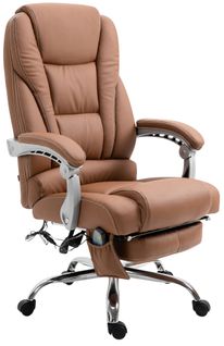 Fauteuil De Bureau Pacific V2 Avec Fonction Massage Marron Clair