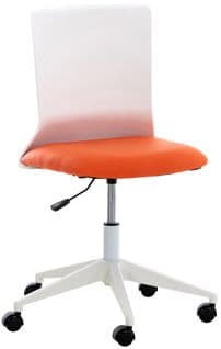 Chaise De Bureau Originale Apolda Orange/similicuir