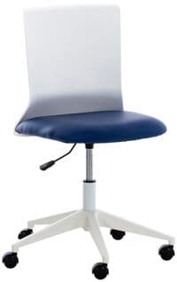 Chaise De Bureau Originale Apolda Bleu/similicuir