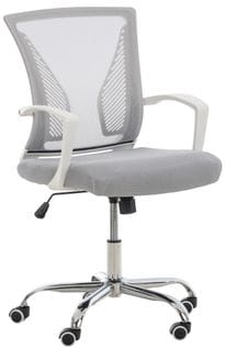 Fauteuil De Bureau Tracy Gris Clair/chrome