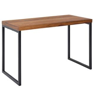 Table De Bureau Petit 117x59x76,5cm Table Pour Ordinateur Marron Moderne