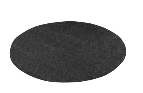 Couverture Solaire À Bulles Pour Piscine Ronde Noir 3,66 M 120 Μ/microns Polyethylen