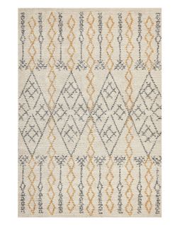 Tapis En Coton 140 X 200 Cm Beige Et Jaune Kadapa