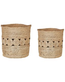 Lot De 2 Paniers En Jute Naturel Alang