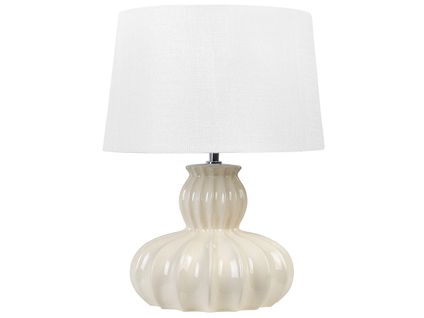 Lampe à Poser En Céramique Beige Malabuka