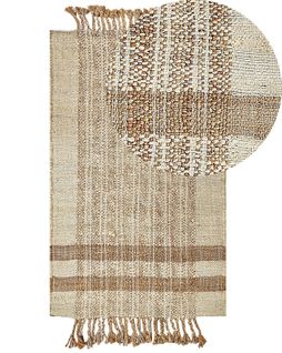 Tapis En Jute 80 X 150 Cm Beige Ortaoba