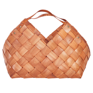 Panier En Bois Tons Naturels Qara