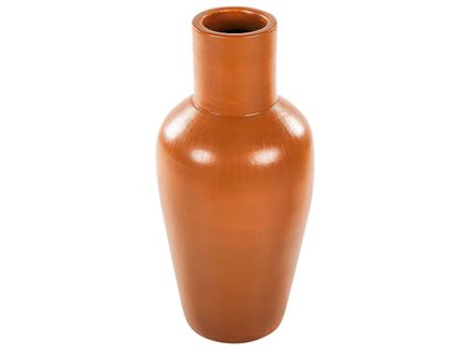 Terre Cuite Vase Décoratif 37 Orange Karfi