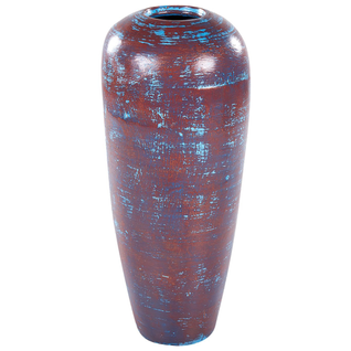 Terre Cuite Vase Décoratif 59 Cm Bleu Dojran