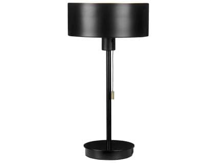 Lampe à Poser En Métal Noir Avec Port USB Aripo