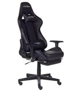 Chaise De Gamer Pu Noir Victory