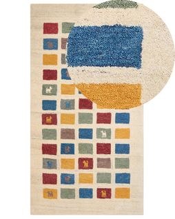 Tapis Gabbeh En Laine Multicolore 80 X 150 Cm Muratli