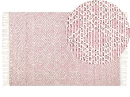 Tapis En Laine 200 X 300 Cm Rose Adana