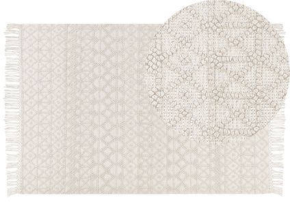 Tapis En Laine 200 X 300 Cm Beige Clair Alucra