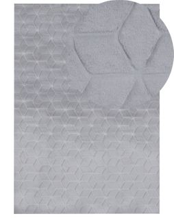 Tapis En Fausse Fourrure De Lapin Gris 160 X 230 Cm Thatta