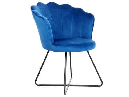 Velours Fauteuil Bleu Marine Lovelock