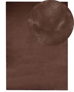 Tapis En Fausse Fourrure De Lapin 160 X 230 Cm Marron Mirpur