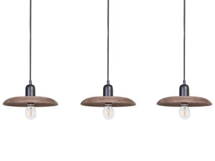 Lampe Suspendue En Bois De Manguier Foncé Manjeera