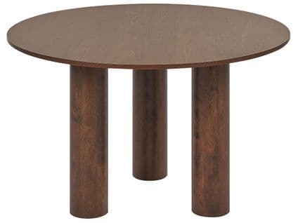 Table De Salle à Manger Ronde D 120 Cm Bois Foncé Orin