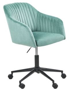 Chaise De Bureau Velours Vert Menthe Venice