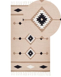 Tapis Kilim En Coton 80 X 150 Cm Multicolore Berdik