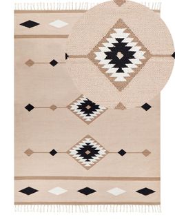 Tapis Kilim En Coton 160 X 230 Cm Multicolore Berdik