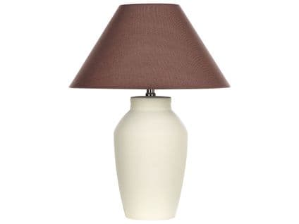 Lampe à Poser En Céramique Beige Rodeiro