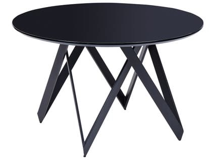 Table à Manger Noire D 120 Cm Oxhill