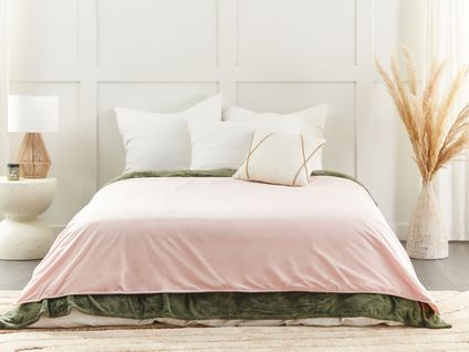 Housse De Couette Rose 150 X 200 Cm Rhea