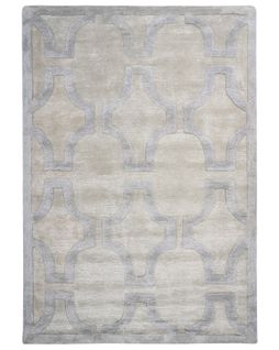 Tapis En Viscose 160 X 230 Cm Beige Et Gris Gwani