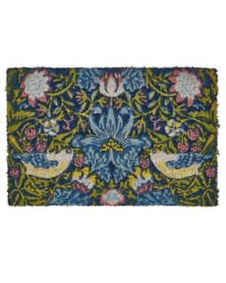 Paillasson Avec Motif Floral 40 X 60 Cm En Fibre De Coco Multicolore Sakesar