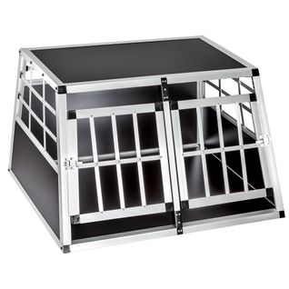 Cage De Transport Pour Chien Double Dos Droit - 89 X 69 X 50 Cm