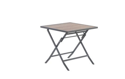 Table De Jardin Pliante Piquey 2 Places Effet Bois   Creador®