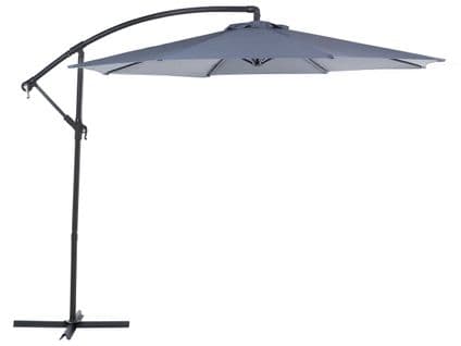 Grand Parasol De Jardin Gris Anthracite D 300 Cm Ravenna Ii