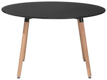 Table De Salle à Manger Noire 120 Cm Bovio