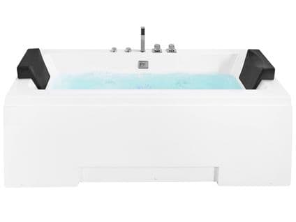 Baignoire Balnéo Blanche 170 X 75 Cm Avec LED Galley