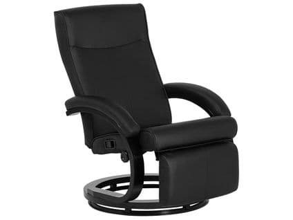 Fauteuil Cuir Pu Noir Might