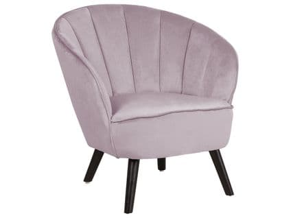 Velours Fauteuil Rose Dala