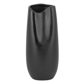 Grès Vase Décoratif 32 Cm Noir Derbe