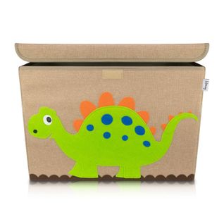 Boîte De Rangement En Tissu Pour Enfant Grand Modèle Dinosaure "stégosaure " Avec Couvercle