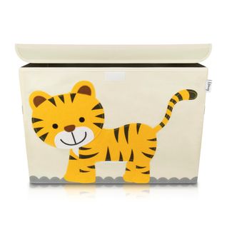 Boîte De Rangement En Tissu Pour Enfant Grand Modèle "tigre" Avec Couvercle