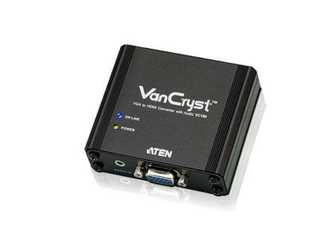 Aten Convertisseur Vga à HDMI. Avec Audio. 5 Vdc (adaptateur Inclus)