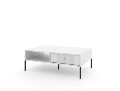 Table Basse Iseo 104x68x40 Cm Blanc