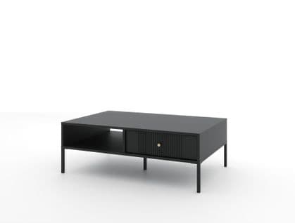 Table Basse Iseo 104x68x40 Cm Noir