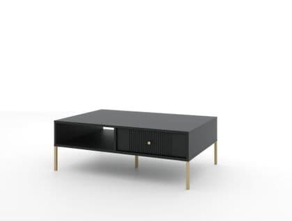 Table Basse Iseo 104x68x40 Cm Noir