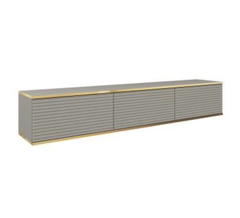 Meuble Tv Oro Mdf 175x32x30 Cm Gris