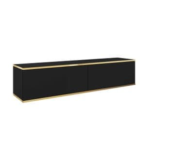 Meuble Tv Oro 135x32x30 Cm Noir