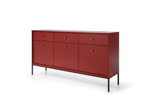 Buffet Mono 153x39x83 Cm Rouge