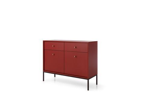 Buffet Mono 103x39x83 Cm Rouge