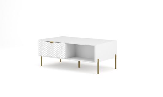 Table Basse Diamo 104x60x43 Cm Blanc